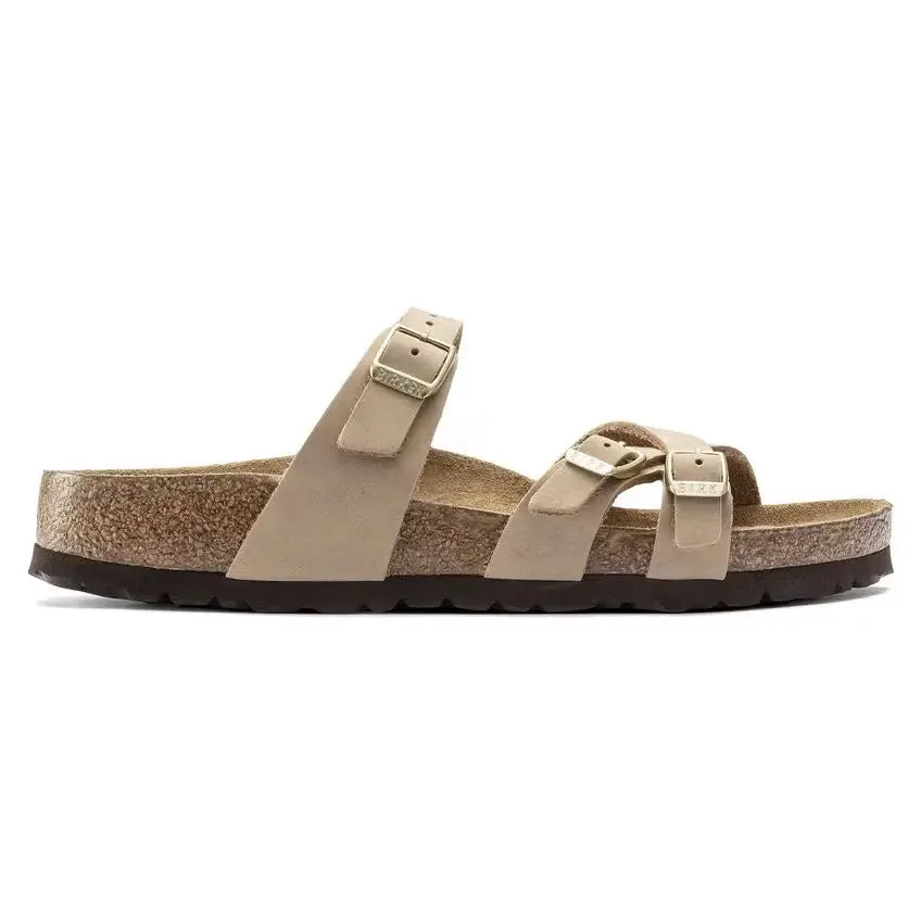 Birkenstock Franca Soft Footbed Sandals – Elegant Comfort in Nubuck Leather