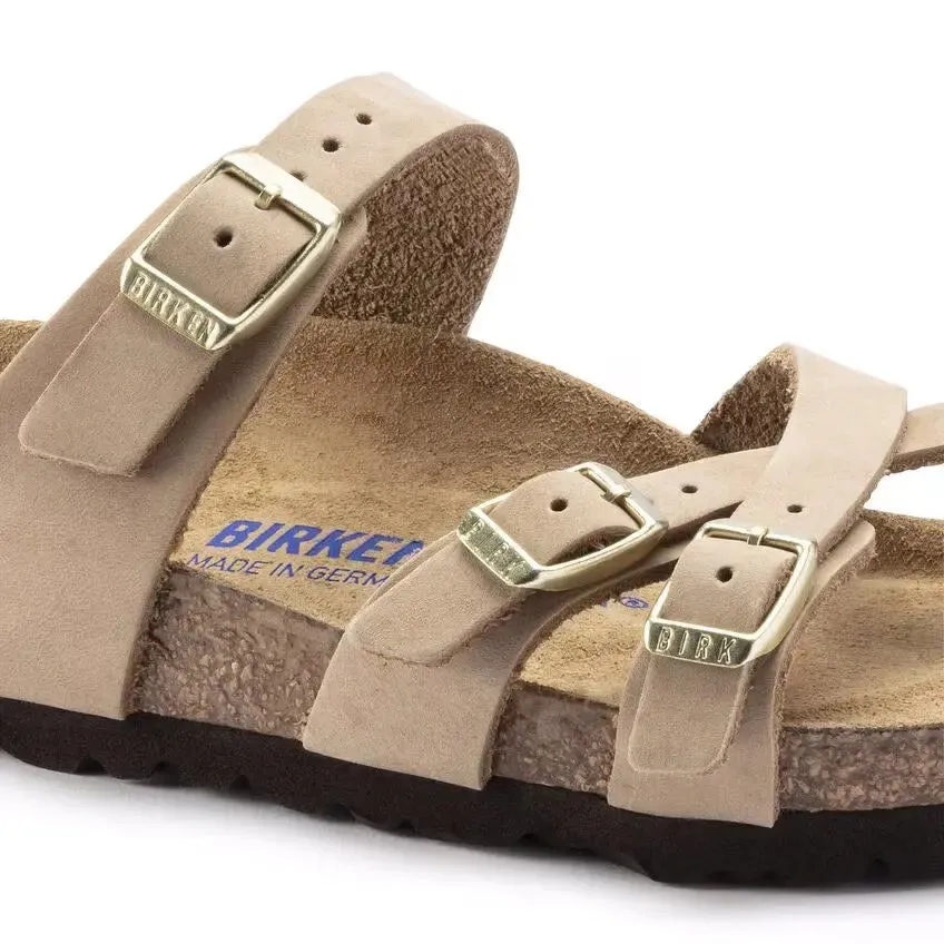 Birkenstock Franca Soft Footbed Sandals – Elegant Comfort in Nubuck Leather