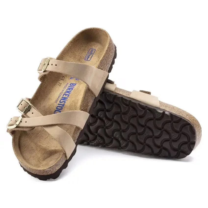 Birkenstock Franca Soft Footbed Sandals – Elegant Comfort in Nubuck Leather