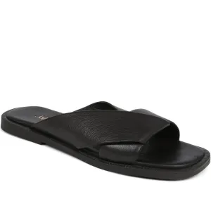 Hazelle Flat Mule Sandals - HAZELLE / 325 227
