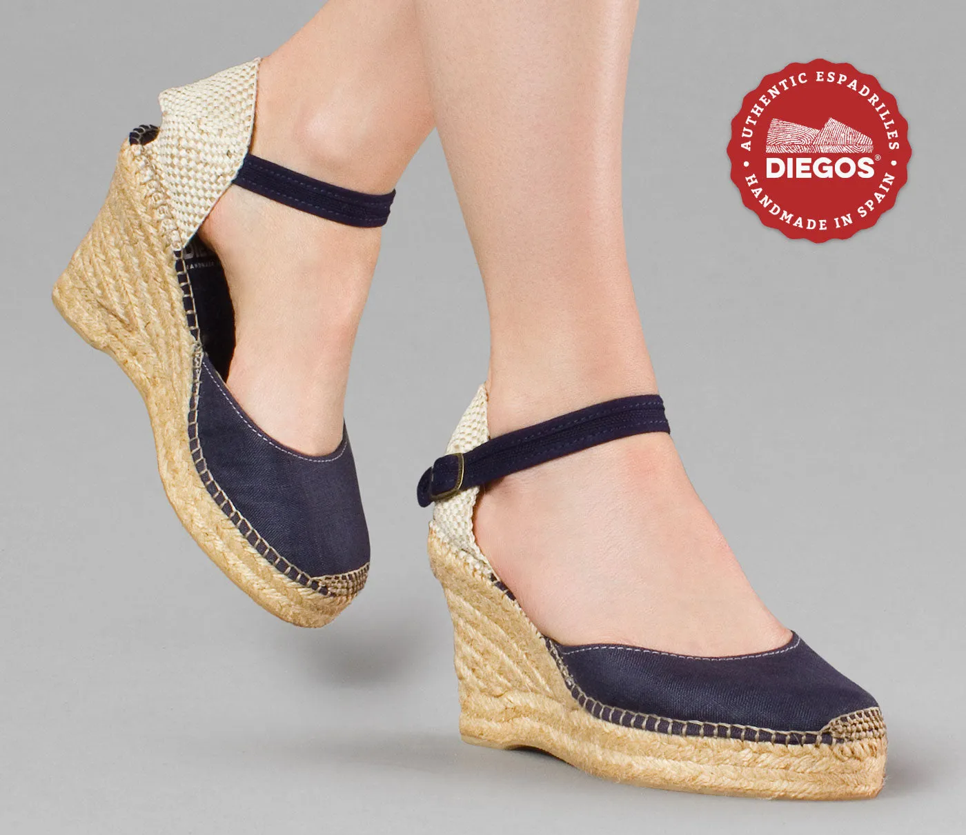 Navy blue linen Carmen