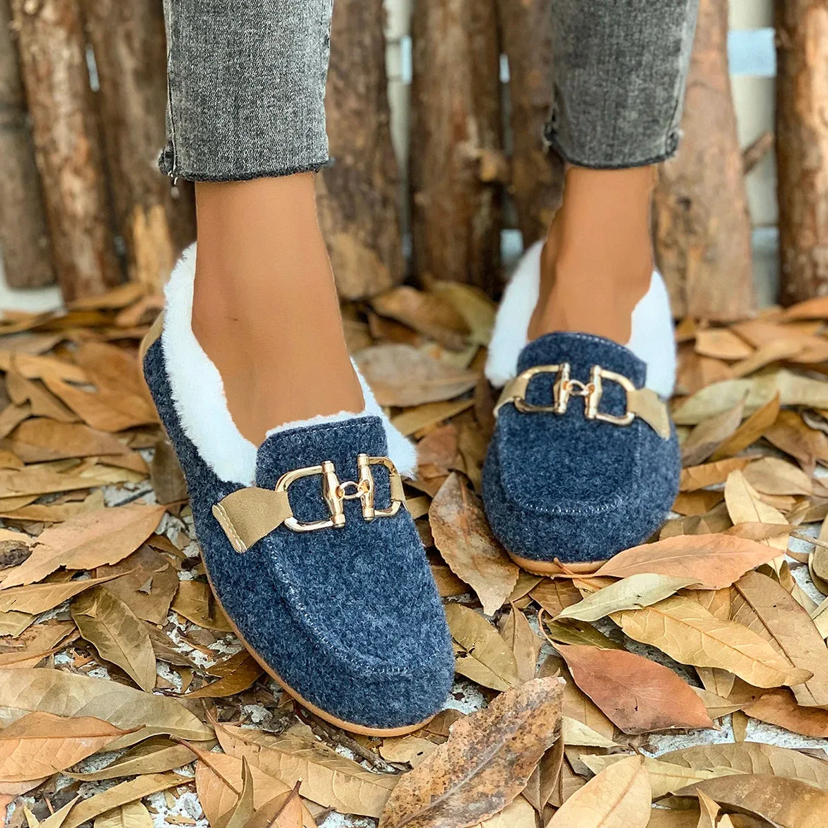 New Women Snow Flats Boots Winter Warm Plush Outdoor Boots Women Winter Casual Flats Shoes Women Fashion Flat Comfortable Shoes