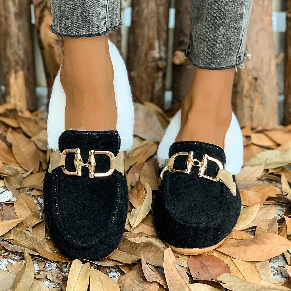 New Women Snow Flats Boots Winter Warm Plush Outdoor Boots Women Winter Casual Flats Shoes Women Fashion Flat Comfortable Shoes